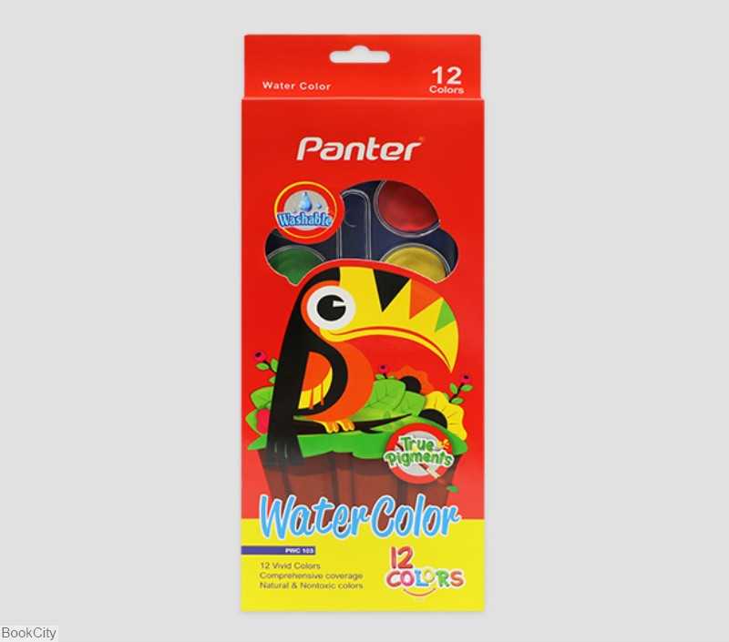 آبرنگ 12 رنگ Panter PWC103