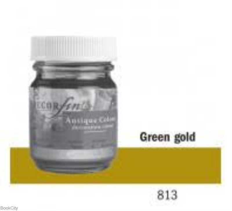 رنگ پتینه 50ml طلایی‌سبز DECORfin 813