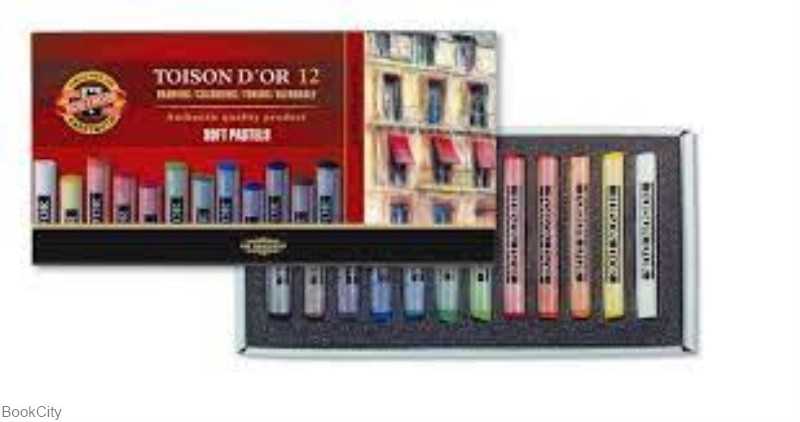 پاستل گچی 12 رنگ گرد Koh-i-Noor 8512