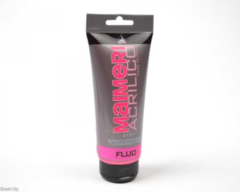 رنگ آکریلیک MAIMERI 215 Fluorescent Pink 75ml