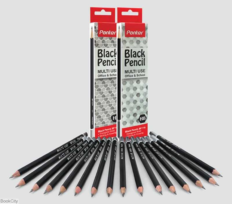 مداد مشکی 3 گوش Panter BP109 Triangular Multi Use HB