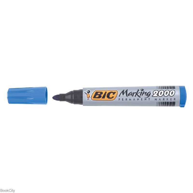 ماژیک آبی پاک‌نشو نوک گرد BiC Marking 2000