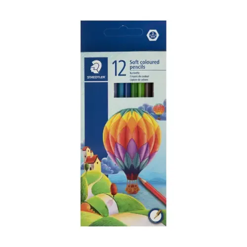 مدادرنگی 12 رنگ مقوایی STAEDTLER 143C12LJ Soft - 0