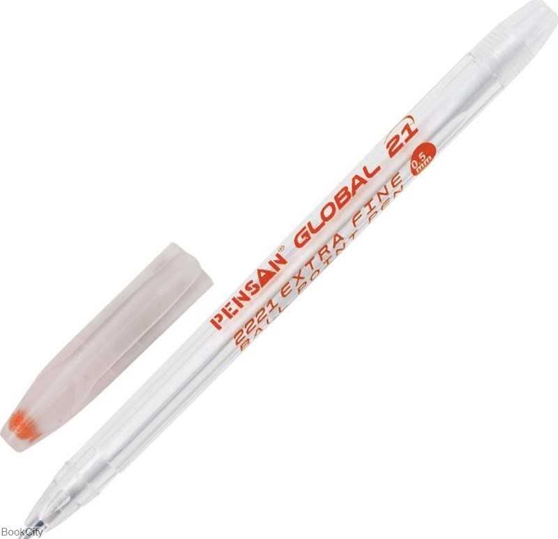 خودکار قرمز PENSAN 222150 Global 0.5mm