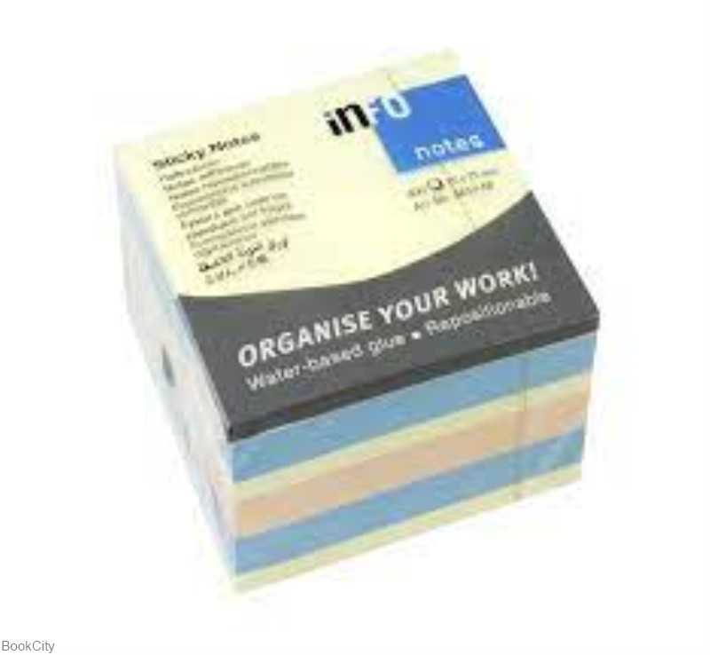 یادداشت چسب‌دار 75×75 رنگی inFO 5654-66
