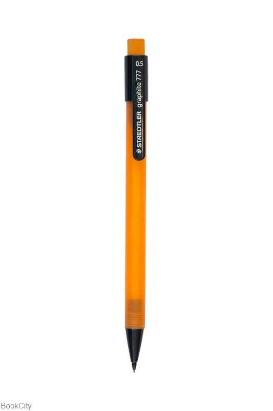 اتود 0.5mm بدنه نارنجی با پاک‌کن STAEDTLER 77705-4 Graphite