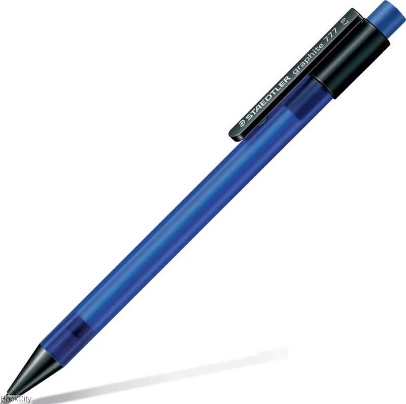 اتود 0.7mm بدنه آبی با پاک‌کن STAEDTLER 77707-3 Graphite