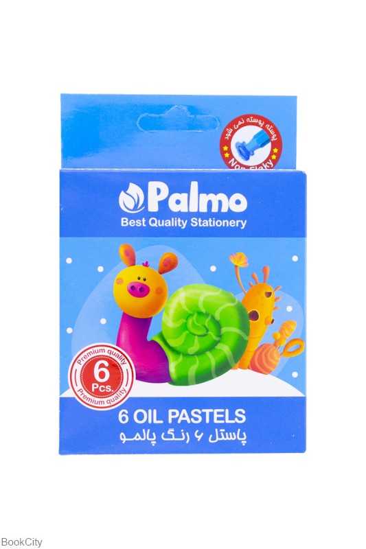 پاستل روغنی 6 رنگ مقوایی Palmo 2201