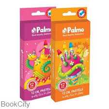 پاستل روغنی 12 رنگ مقوایی Palmo 2202 - 0