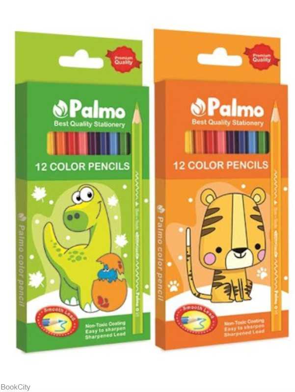 مدادرنگی 12 رنگ مقوایی Palmo 3202 - 0