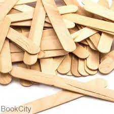 چوب بستنی ساده پهن 30 عددی صبا متالیک - 0