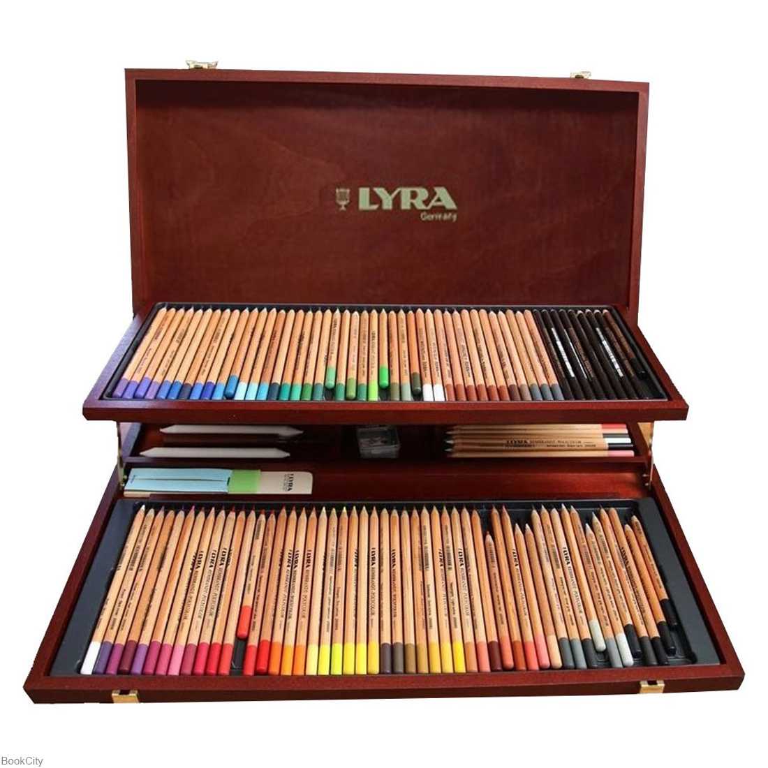 مدادرنگی 100 رنگ چوبی LYRA 2004200 Polycolor