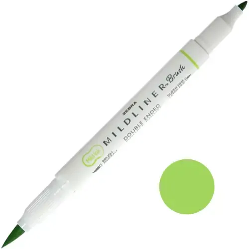 ماژیک طراحی 2 سر ZEBRA Mildliner Green Brush