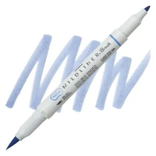 ماژیک طراحی 2 سر ZEBRA Mildliner Dark Blue Brush