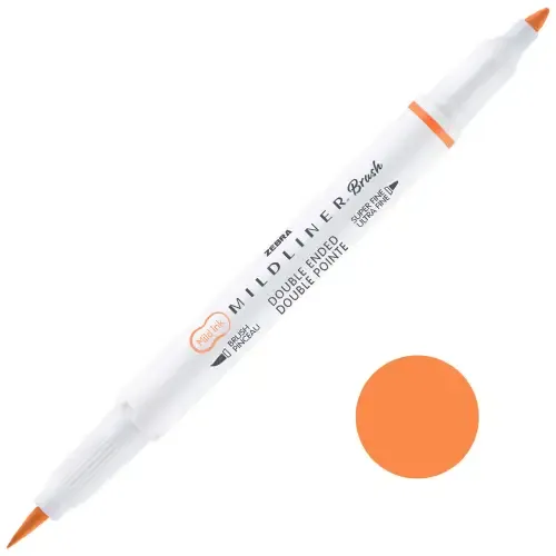 ماژیک طراحی 2 سر ZEBRA Mildliner Apricot Brush