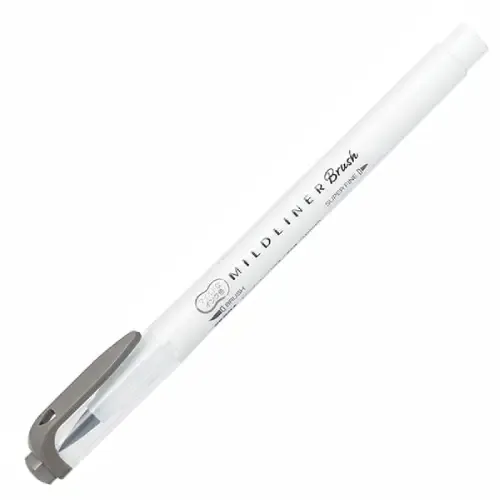 ماژیک طراحی 2 سر ZEBRA Mildliner Dark Gray Brush