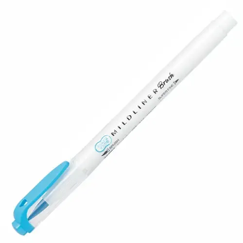 ماژیک طراحی 2 سر ZEBRA Mildliner Cyan Brush