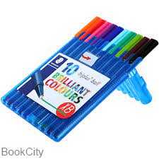خودکار 3 گوش 10 عددی STAEDTLER 437 XBSB10 triplus ball XB