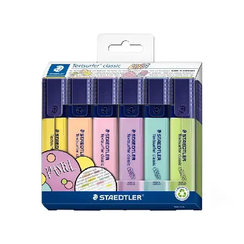 ماژیک های‌لایت پاستلی 6 رنگ STAEDTLER 364 CWP6-CC6 Classic