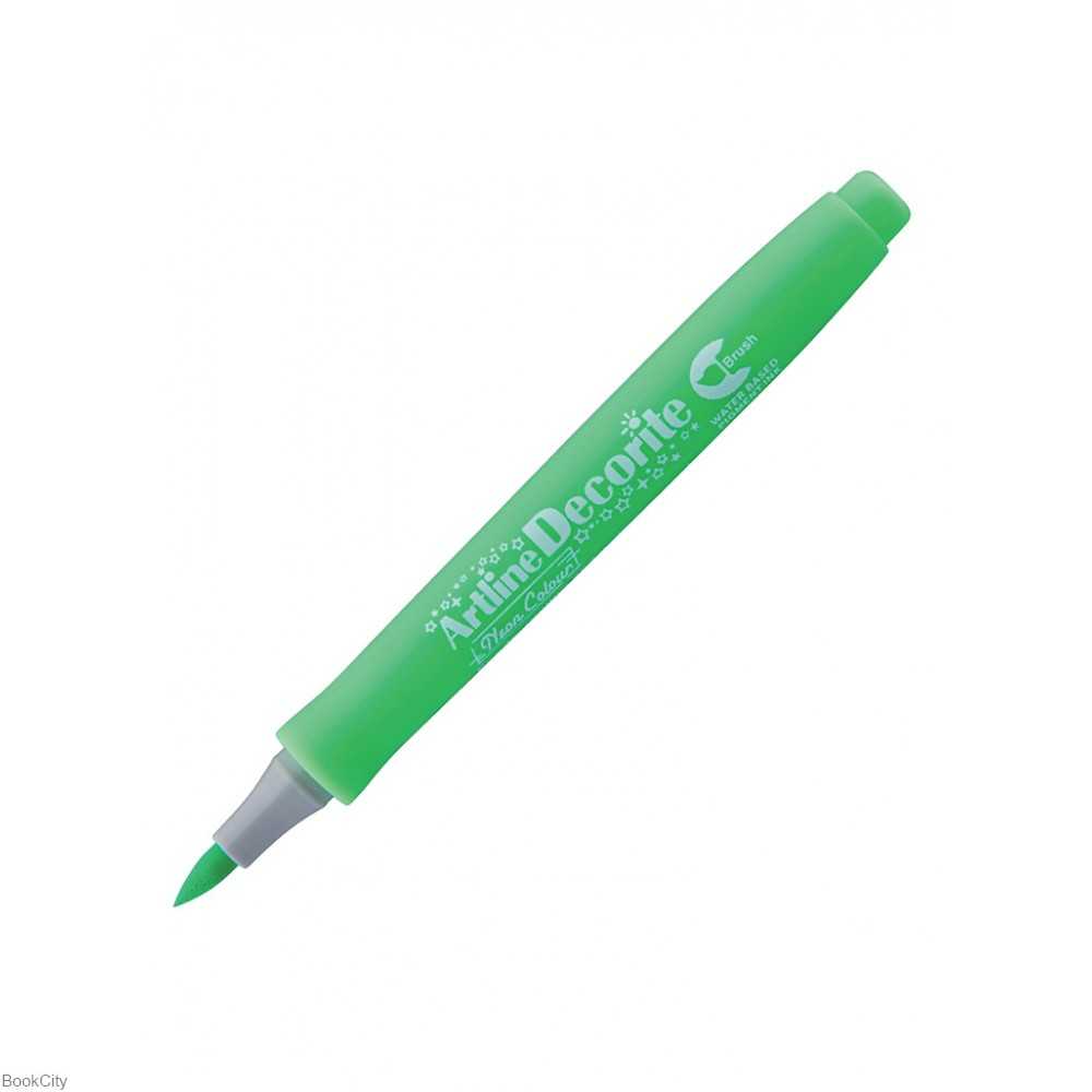 ماژیک طراحی سبز Artline EDF-F Brush Decorite