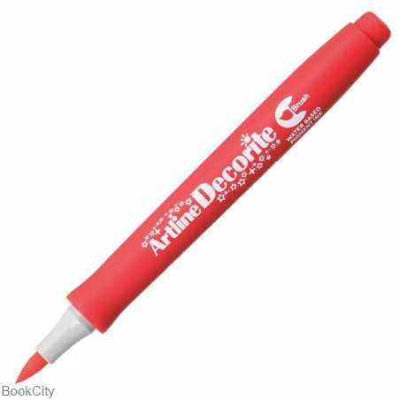 ماژیک طراحی قرمز Artline EDF-F Brush Decorite