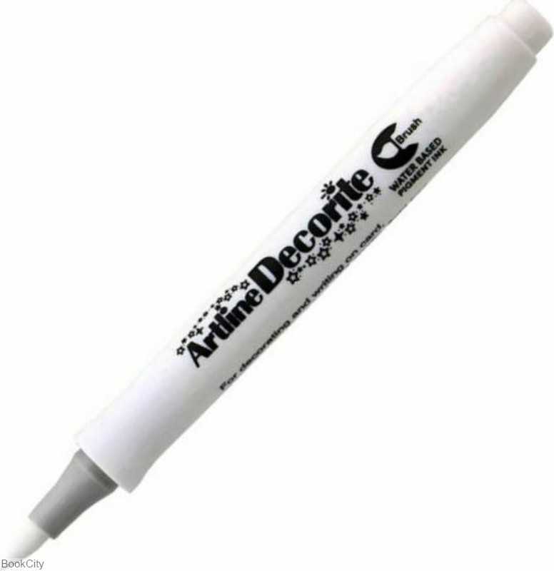 ماژیک طراحی سفید Artline EDF-F Brush Decorite
