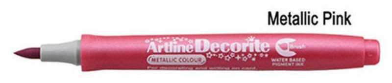 ماژیک طراحی Artline EDFM-F Brush Metallic Pink