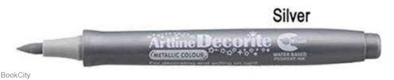ماژیک طراحی نقره‌ای Artline EDFM-F Brush Decorite