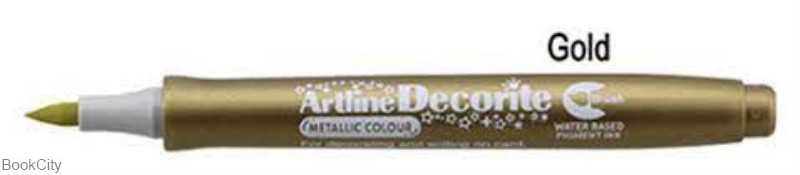 ماژیک طراحی Artline EDFM-F Brush Metallic Gold