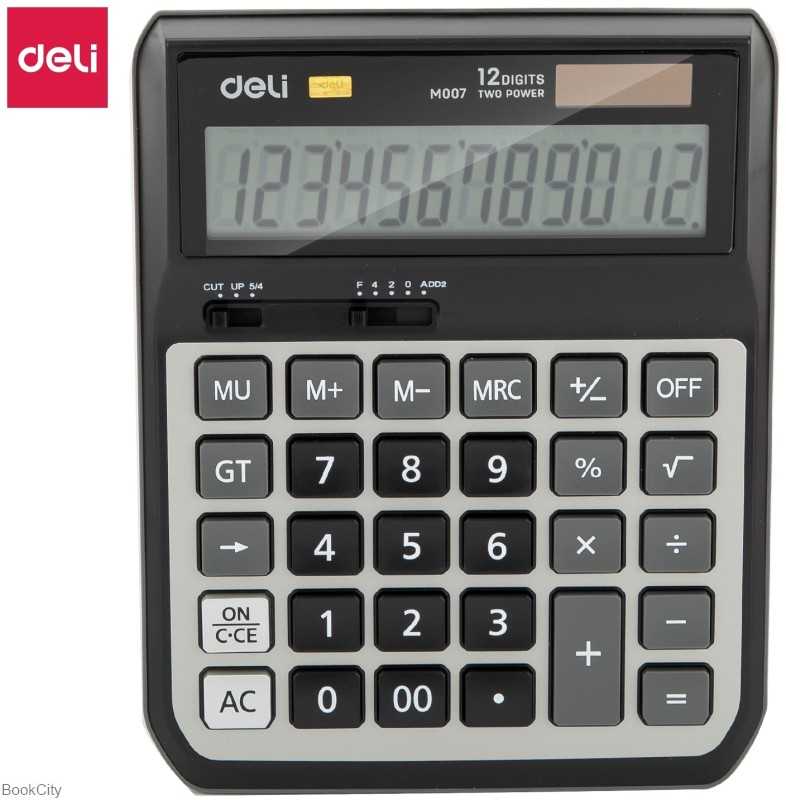 ماشین حساب 12 رقمی deli M007 20