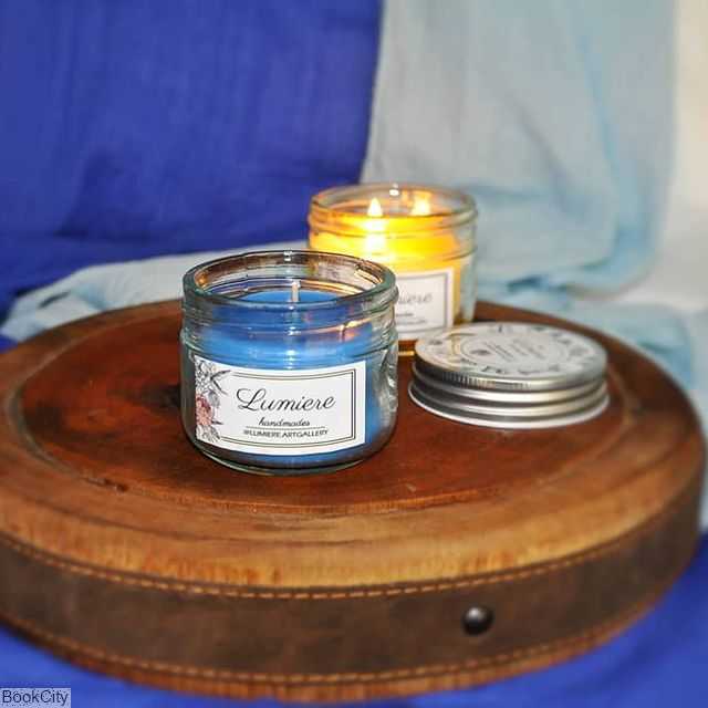 شمع شیشه‌ای متوسط معطر لومی‌یر