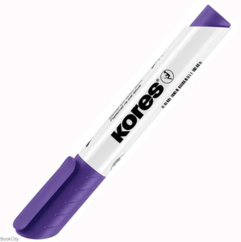 ماژیک وایت‌برد بنفش نوک تخت Kores 20856 XW2