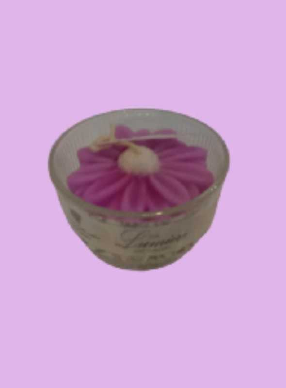 شمع شیشه‌ای گل مارگریت کوچک لومی‌یر