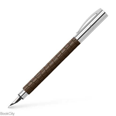 خودنویس بدنه قهوه‌ای طرح کروکودیل FABER CASTELL 146050 Embition 3D