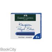 جوهر فشنگی آبی 6 عددی FABER CASTELL 185506