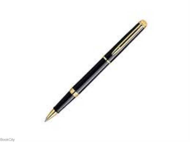روان‌نویس مشکی براق گیره طلا WATERMAN Hemisphere