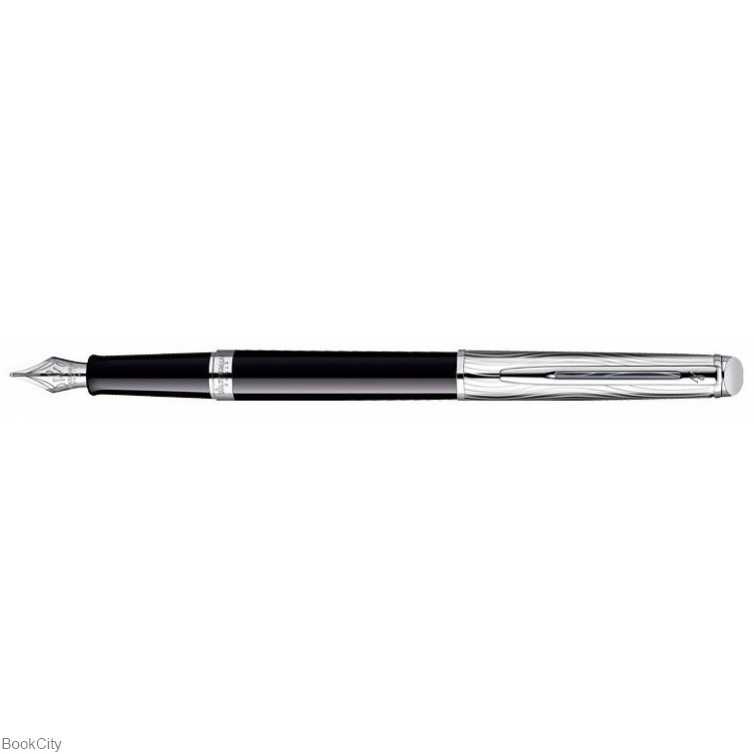 خودنویس مشکی گیره کروم WATERMAN Hemisphere Deluxe