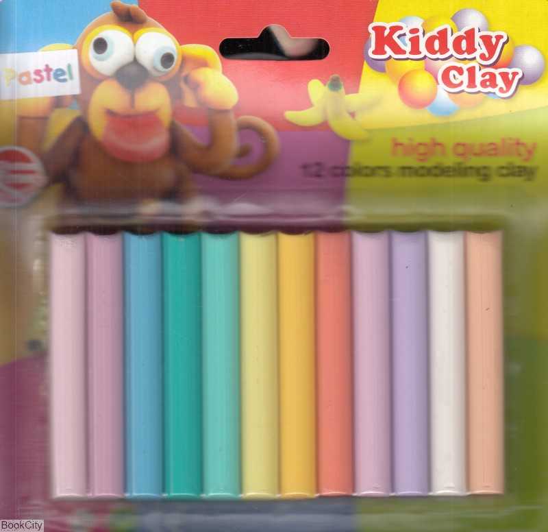 خمیر 12 رنگ پاستلی KC ST-200-12P 200gr