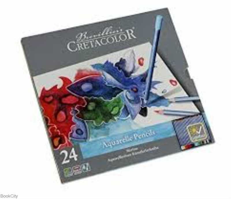 مدادآبرنگی 24 رنگ CRETACOLOR 24024