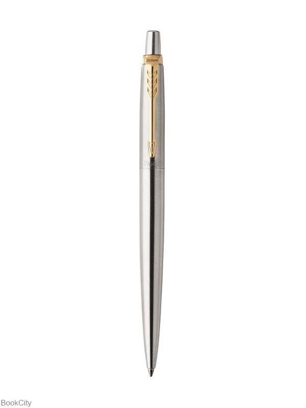 روان‌نویس تمام استیل گیره طلا PARKER Jotter 2017
