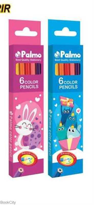 مدادرنگی 6 رنگ مقوایی Palmo 3201 - 0