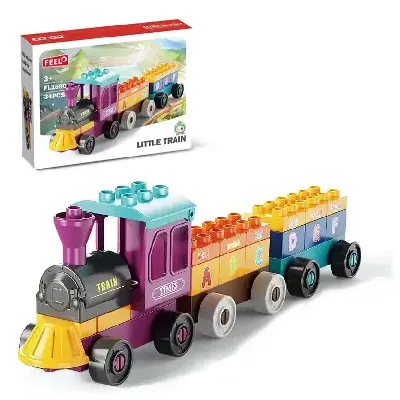 ساختنی FEELO mini train 34pcs FL1190