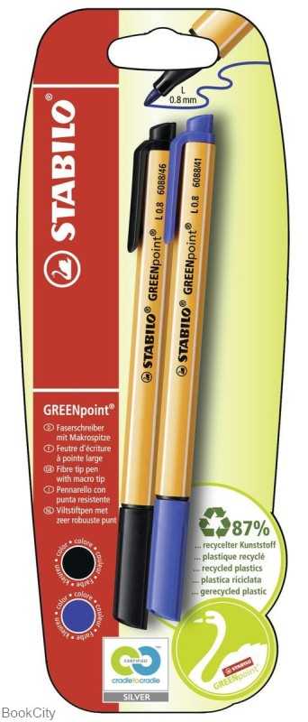 ست ماژیک 2 رنگ STABILO 39922-10 Greenpoint