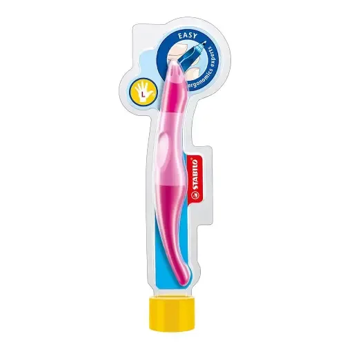 روان‌نویس آبی چپ دست بدنه نارنجی مشکی با 3عدد یدک STABILO 6891/3-4103 Easyoriginal - 0