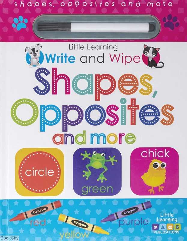 Write and Wipe Shapes Opposites and More