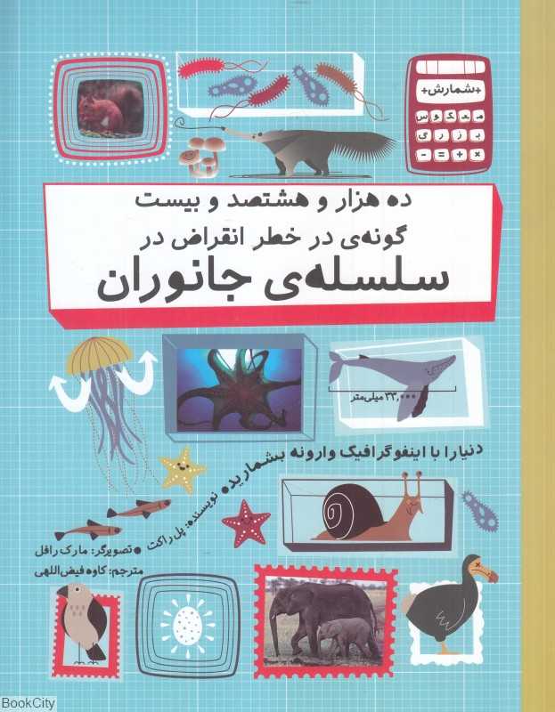 ده هزار و هشتصد و بیست گونه در خطر انقراض در سلسله جانوران (شمارش معکوس بزرگ) (تصویرگر مارک رافل)