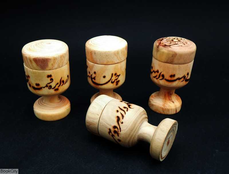 دوات چوبی سوخته‌نگاری پایه‌دار امیران