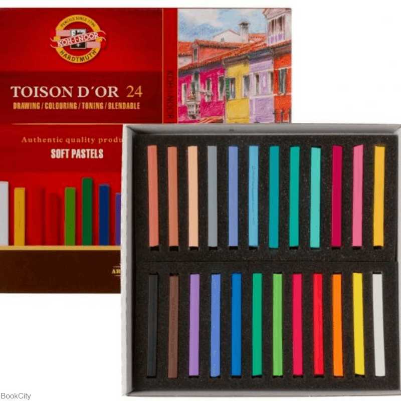 پاستل گچی 24 رنگ Koh-i-Noor 8584