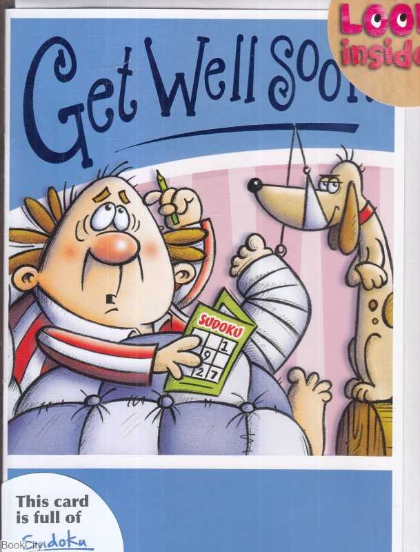 Get Well Soon Card Postal Sudoku