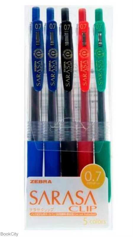 روان‌نویس 5 رنگ فشاری ZEBRA Sarasa 0.7mm